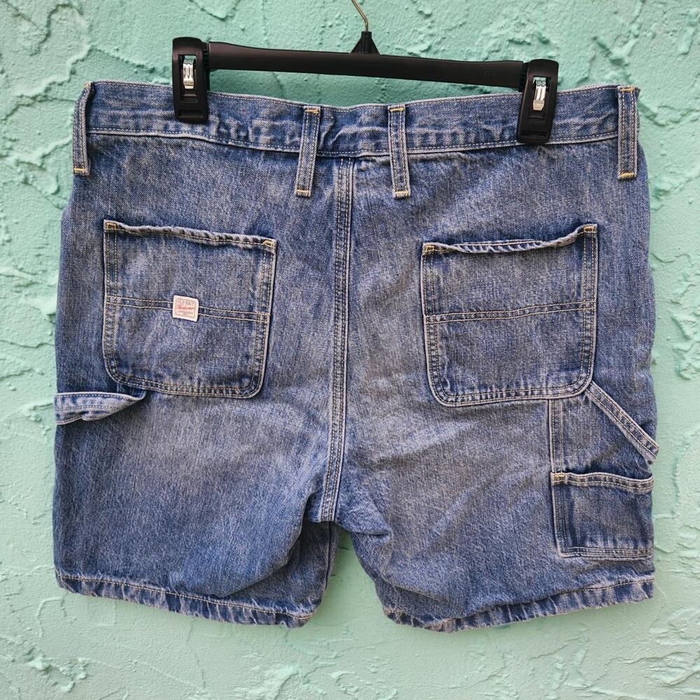 36 Carpenter Denim Shorts HAMMER LOOP Blue Jean 9" inseam gorpcore work men jort